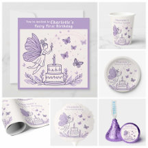 Enchanted First Candlelight - Purple Birthday