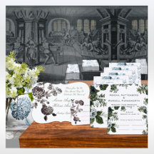Floral Printing Press Invites & Stationery
