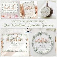 Chic Woodland Animals Greenery