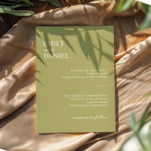 Minimal Wedding Invitations