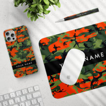 Orange and Green Camouflage Pattern Collection