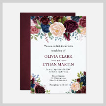 Marsala Pink Navy Floral