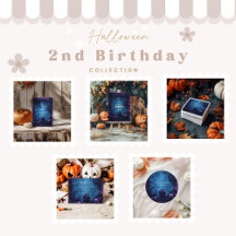 Purple Gothic Spooky 2nd Birthday Halloween