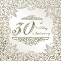 Elegant Pearl 30th Wedding Anniversary Collection