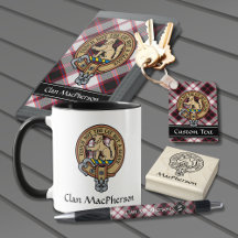 Clan MacPherson Hunting Tartan and Crest