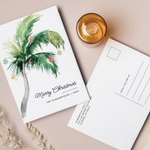 Coastal Holiday Palm Tree Family Christmas Gifts
