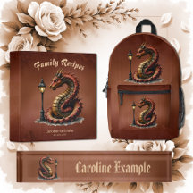 Steampunk Dragon next to a vintage street lamp.