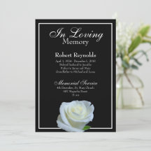 Floral Memorial & Funeral Service Announcements