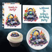 Gaming Themed Boy's Birthday Party
