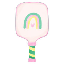 Pickleball Paddles Floral, Whimsical Watercolor