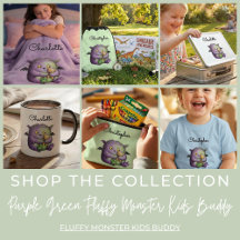 Gifts Under $50 for Kids Cute Purple Green Monster