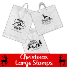 Christmas Large Rubber Stamps