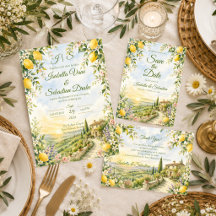 Romantic Tuscan Lemon Wedding