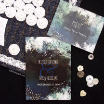 Starry Forest Romantic Evening Wedding