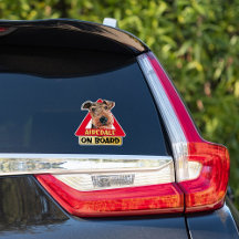 Dog On Board Red Traffic Sign