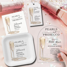 PEARLS AND PROSECCO BRIDAL SHOWER COLLECTION
