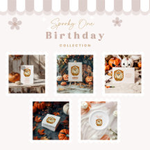 Sunflower Lace Ghost Halloween 1st Birthday