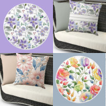 FLORAL AND STRIPES  LAMPS, PILLOWS, DRAWER KNOBS