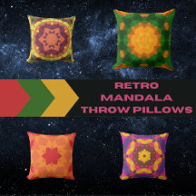 Retro Mandala Pillows
