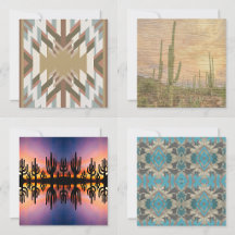 Greeting Post Cards With Southwest Designs        