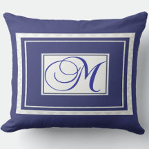 Monogram Initials Outdoor Pillows