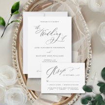 JANE - WEDDING - Romantic Fine Art Calligraphy Set