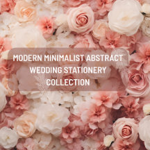 Modern Minimalist Abstract Wedding Stationery 