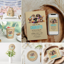  Watercolor Puppy Pawty Dog Birthday Collection