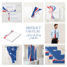 Patriotic Modern Abstract American Flag