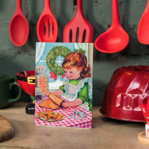 Retro Vintage Christmas Flat Cards