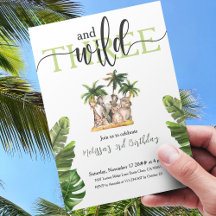 Wild (One, Two, Three) Jungle Birthday Party Idea