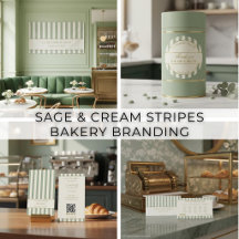 Sage Green French Bistro Bakery Branding Suite
