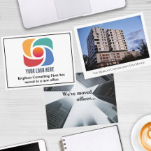 Business Moving Announcement Cards for Office