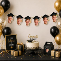 Custom Photo Graduation Grad Party Supplies