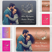 Modern Minimal Winter Floral Wedding