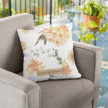 Modern Flowers Yellow & Kraft Personalized