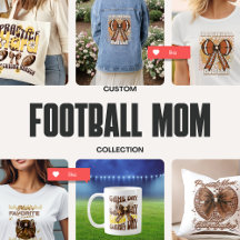 Cute Bow Football  Mom Gift Collection