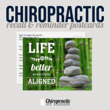 Chiropractic Recall / Reactivation Postcards