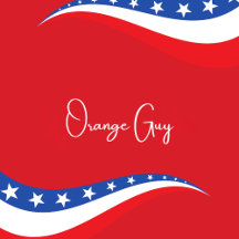 Orange Guy - We care we vote