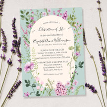Watercolor Wildflowers Celebration of Life 