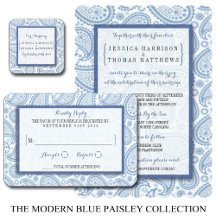 The Modern Blue Paisley Collection