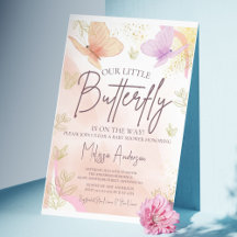 A Little Butterfly, Pink Purple Gold Butterfly  