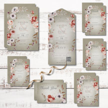 Romantic Green & Pink Floral Wedding Suite