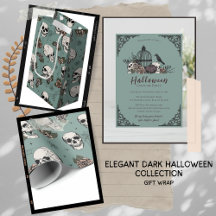 Elegant Dark Halloween Gift Wrap