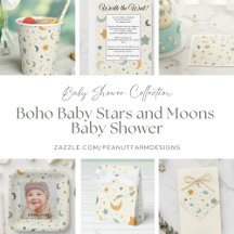 Boho Baby Stars & Moons Adoption Baby Shower