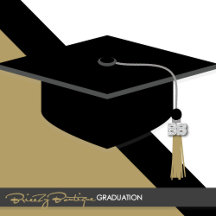 Black & Bronze Gold Graduation