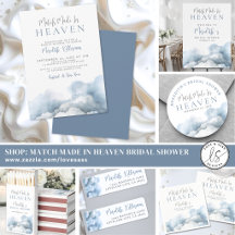 Watercolor Match Made In Heaven Bridal Shower