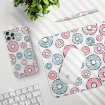 Pink and Blue Donuts - Home Decor and Accessories