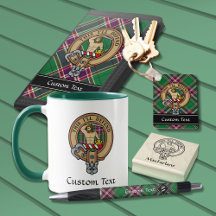 Clan MacFarlane Modern Hunting Tartan and Crest
