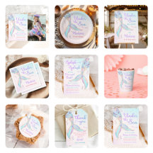 Mermaid Summer Pool Birthday Party